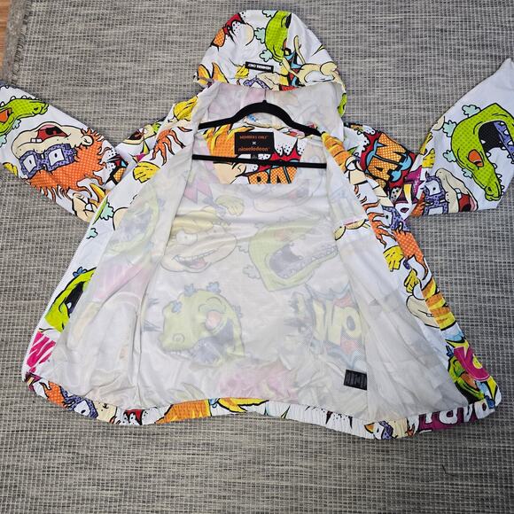 Rugrats Hey Arnold Rocco Windbreaker Jacket Members Only Nickelodeon Y2K Cartoon - Picture 9 of 14